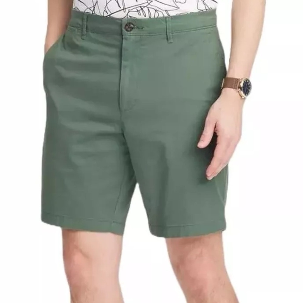 Goodfellow & Co Men's Every Wear 9" Slim Fit Flat‎ Front Chino Shorts Gre…